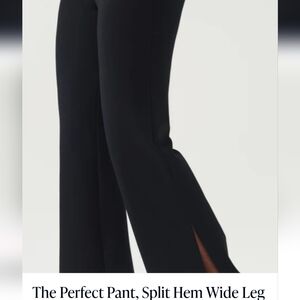 Spanx pants black split hem brand new